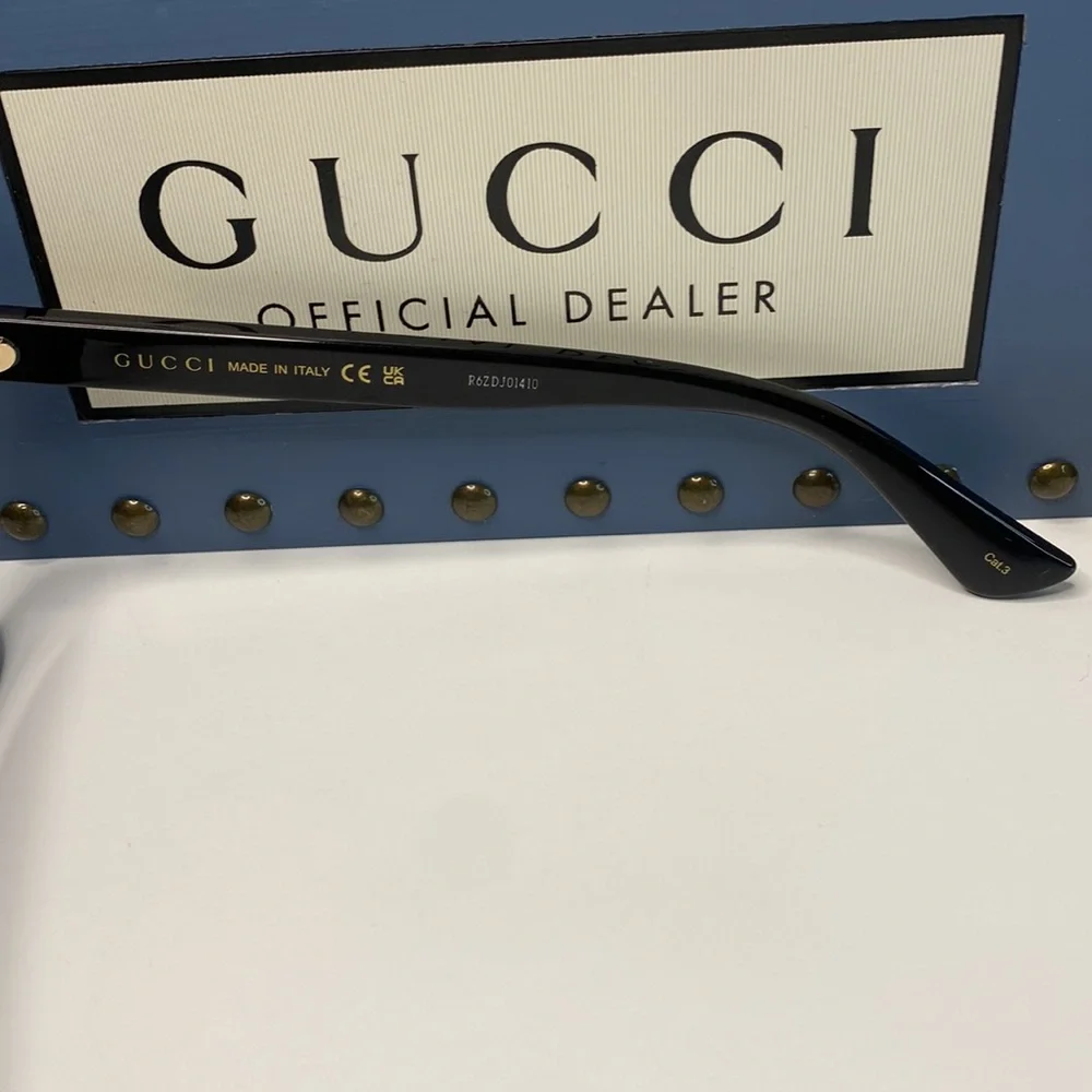 Authentic- New-GUCCI Grey /Black Browline Men's Sunglasses GG0748S 001 59